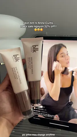 ang laki ng discount!! perfect na perfect to sa oily skin 🥰🤩 @blk cosmetics  #blk #tintedsunscreen #BeautyTok #makeup #fyp 