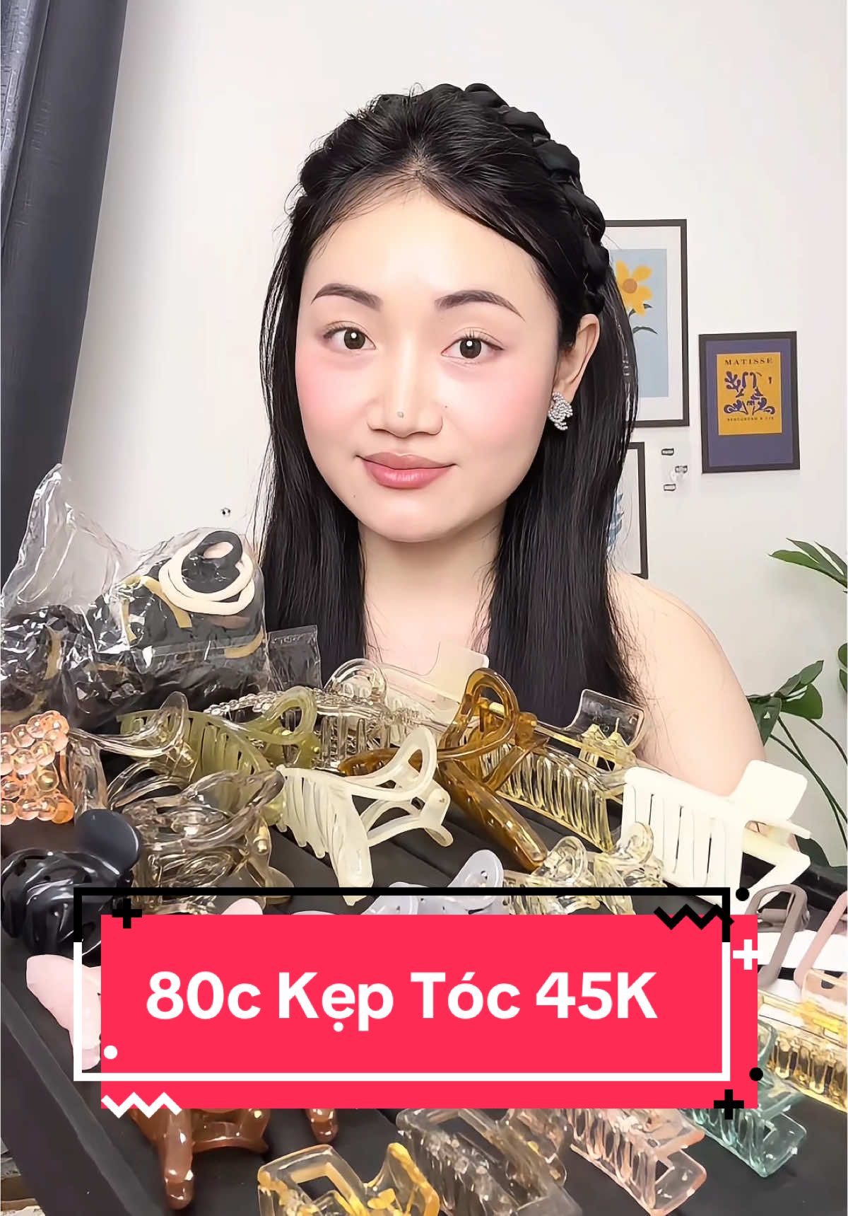 Ket kẹp tóc 80 chi tiết chỉ 45k #setkeptoc #keptocnu 