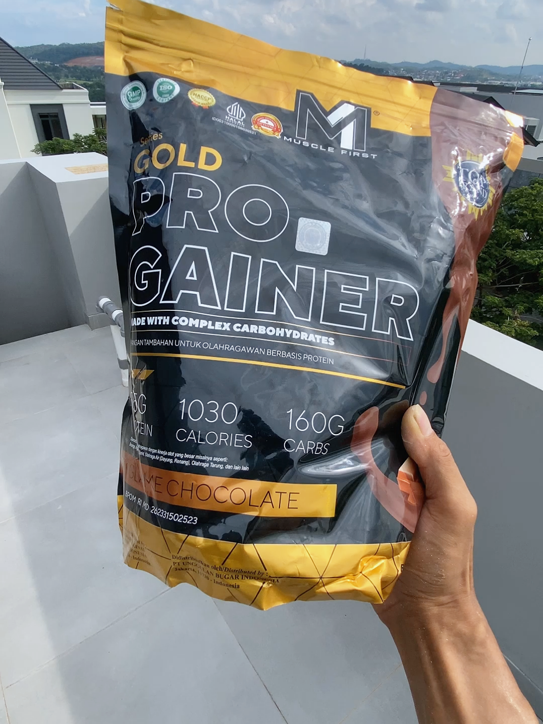 Udah muak gue punya badan kaya tengkorak😂 #bulking #massgainer #rimbamass #gymmotivation #workoutmotivation 
