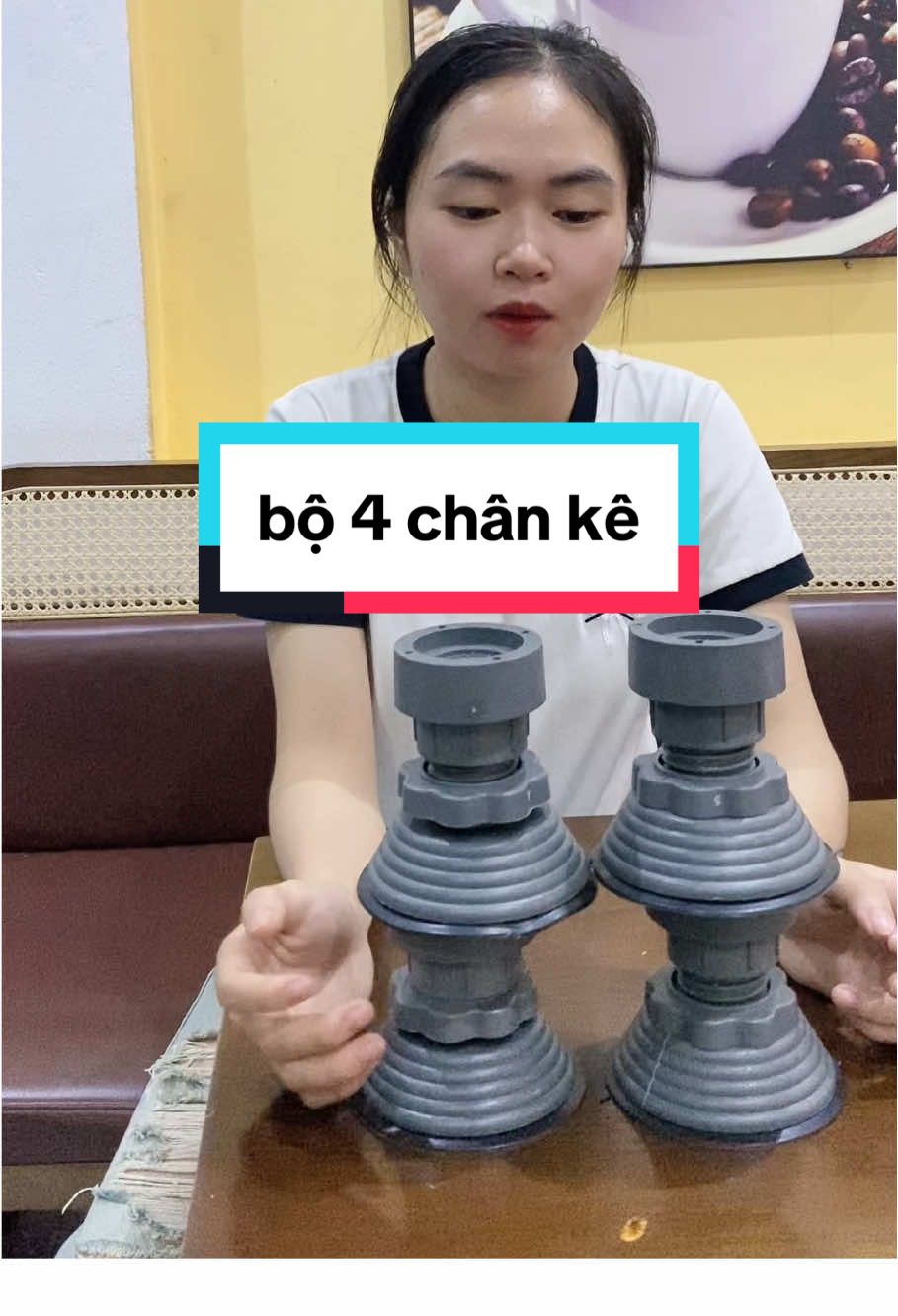Bộ 4 chân kê máy giặt, tủ lạnh, máy rửa bát chống xê dịch#xuhuong #bo4chanke #chankemaygiat #chanketulanh 