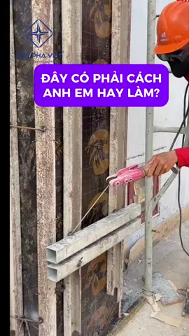 Đây có phải cách anh em mình ghép cột bằng xà gồ và ván phim không, dùng ty ren tán chuồn tiện hơn nhiều anh em ạ #copphaviet #cốp_pha_việt #coffa 