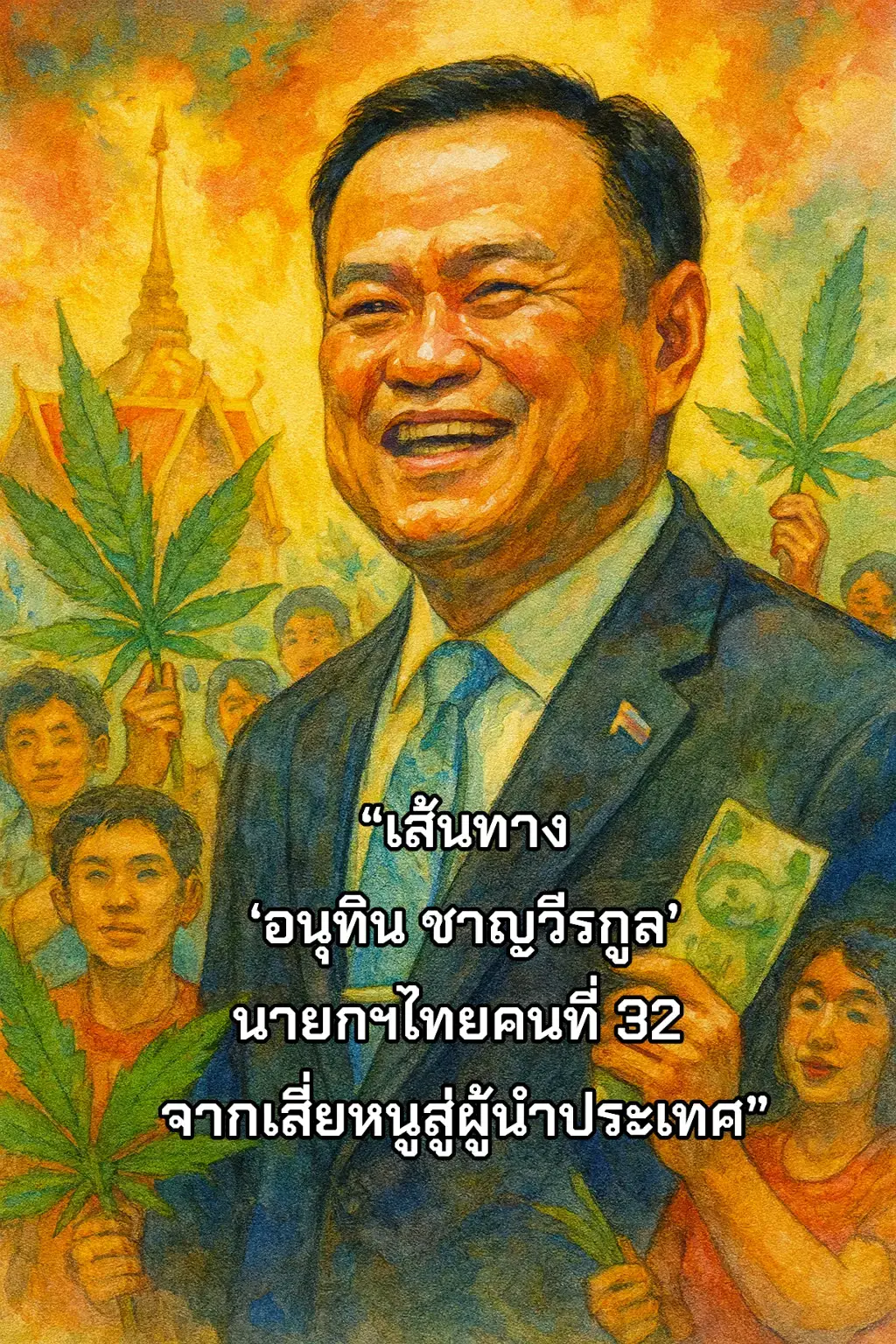 นี่ไม่ใช่แค่คำพูดติดตลกในวงการราชการ แต่เป็นสไตล์การทำงานของ อนุทิน ชาญวีรกูล — นักการเมืองที่ถูกเรียกทั้ง “เสี่ยหนู” และ “หมอหนู” จากลูกชายผู้รับเหมาก่อสร้าง → นักการเมืองระดับประเทศ อนุทินเกิดเมื่อวันที่ 13 กันยายน 2509 ที่กรุงเทพฯ ในครอบครัวชาญวีรกูล ซึ่งมีธุรกิจใหญ่ด้านก่อสร้าง เขาเรียนโรงเรียนอัสสัมชัญ ก่อนบินไปเรียนวิศวกรรมศาสตร์ที่ Hofstra University ในนิวยอร์ก กลับมาแล้วก็ทำงานในบริษัทครอบครัว “ซิโน-ไทย เอ็นจีเนียริ่งฯ” ที่ต่อมาจะเป็นผู้รับเหมารายใหญ่ของประเทศ ก้าวแรกสู่สนามการเมือง ปี 2539 อนุทินก้าวเข้าสู่การเมือง เป็นที่ปรึกษารัฐมนตรีว่าการกระทรวงการต่างประเทศ ต่อมาได้รับตำแหน่งรัฐมนตรีช่วยว่าการกระทรวงสาธารณสุข และรัฐมนตรีช่วยว่าการกระทรวงพาณิชย์ในรัฐบาลทักษิณ แต่เส้นทางไม่ราบเรียบ—ปี 2550 เขาถูกตัดสิทธิ์ทางการเมือง 5 ปี จากคดียุบพรรคไทยรักไทย ก่อนจะกลับมาในฐานะหัวหน้าพรรคภูมิใจไทยในปี 2555 ผลงานและชื่อเสียง หากพูดถึง “ผลงาน” ของอนุทิน ชื่อแรกที่คนจะนึกถึงคือ นโยบายกัญชาเสรี (โดยเฉพาะเพื่อการแพทย์) ที่สร้างทั้งความหวังและข้อถกเถียง บทบาทช่วงโควิด-19 ในฐานะรัฐมนตรีสาธารณสุข ที่ทำให้เขากลายเป็นตัวละครหลักในการบริหารวิกฤต—ได้รับทั้งเสียงชื่นชมและเสียงวิจารณ์ นอกจากนี้เขายังถูกมองว่าเป็นนักการเมืองที่เข้าใจ ฐานเสียงต่างจังหวัด ดันโครงการพัฒนาโครงสร้างพื้นฐาน สะท้อนภาพลักษณ์ “พูดแล้วทำ” ของพรรคภูมิใจไทย เกียรติยศและภาพลักษณ์ อนุทินได้รับพระราชทานเครื่องราชอิสริยาภรณ์ชั้นสูงหลายรายการ มีบุคลิกทำงานจริงจัง ตรงไปตรงมา และชอบลงมือเอง ไม่ใช่แค่ออกนโยบายแล้วปล่อยทีมงานทำ ทำไม “อนุทิน” ถึงน่าจับตา? เพราะเขาเป็น นักการเมืองรุ่นใหม่สายธุรกิจ ที่กลับเข้ามามีบทบาทในช่วงเปลี่ยนผ่านสำคัญของการเมืองไทย และยังถูกยกเป็น “ตัวเต็งนายกรัฐมนตรีคนที่ 32” --- เรื่องของอนุทินสะท้อนให้เห็นว่า เส้นทางการเมืองไทยเต็มไปด้วยทั้ง อุปสรรคและโอกาส คนที่ “ล้มแล้วลุก” ได้ กลับมากำหนดทิศทางนโยบายใหญ่ ๆ ของประเทศ ก็คือคนที่เข้าใจทั้ง เกมอำนาจ และ หัวใจของประชาชน บางทีนี่อาจเป็นเหตุผลที่แม้ใครจะรักหรือวิจารณ์ แต่ชื่อของ “เสี่ยหนู” ก็ยังคงวนเวียนอยู่ในบทสนทนาการเมืองไทยเสมอ #การเมืองไทย #อนุทินชาญวีรกูล #ผู้นำ  P.S. คุณมองว่า “นโยบายกัญชาเสรี” เป็นความกล้าหรือความเสี่ยง?