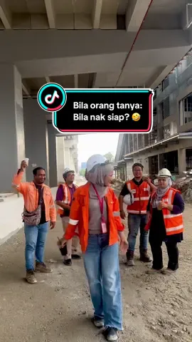 Btw main main je guys hahaha Siap dah ni, tengah betul betulkan la sikit sikit, checking dulu. Safety first kan? Supaya yang dapat adalah terbaik. Gituuu. Jangan serious kayyy. #lrt3 #engineer #construction #civil #civilengineer 