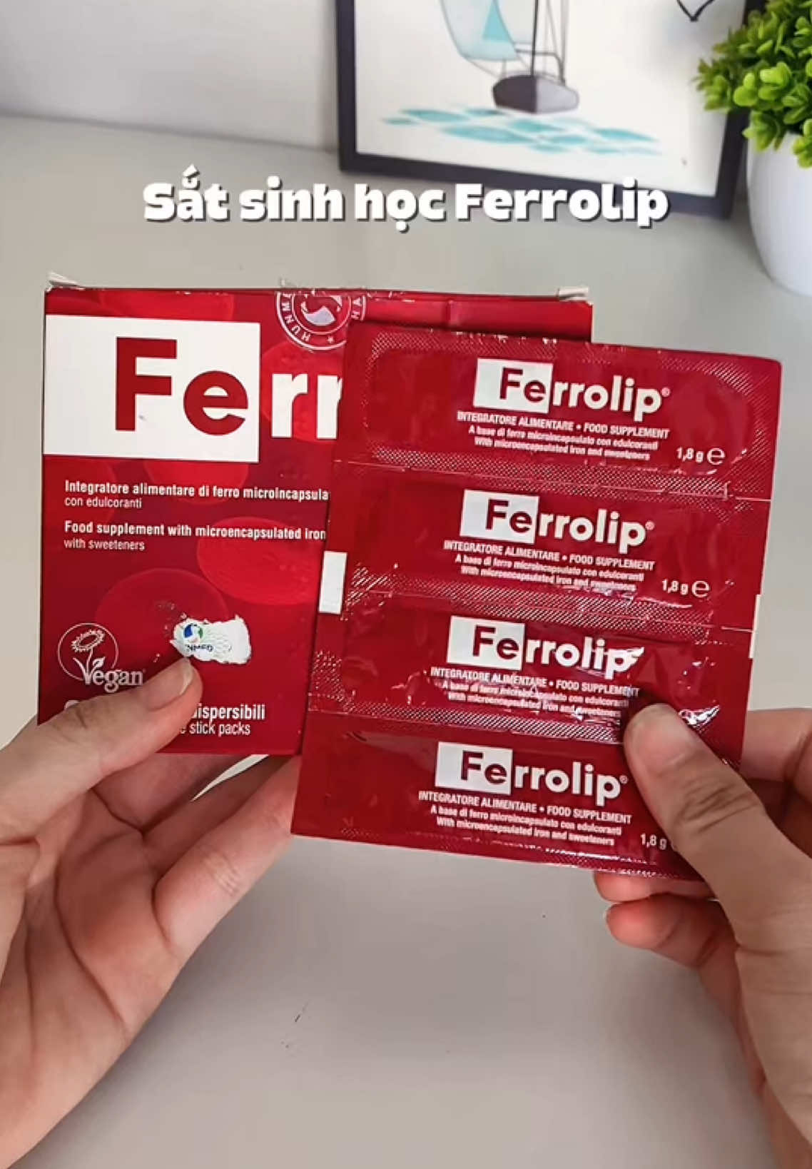 Sắt sinh học ferrolip không nóng, không tạn, không táo chân ái cho mẹ bầu và mẹ bỉm #satsinhoc #satsinhocferrolip #satsausinh #satchomebau #hamevoibe 