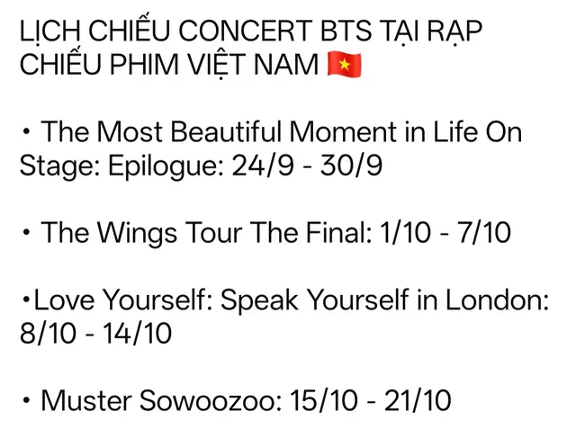 Lịch chiếu concert BTS tại rạp chiếu phim ở Việt Nam nè ARMY ơiii💜🔥 #bts #btsmovieweeks 
