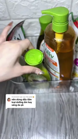 Trả lời @Tiên (nhỏ)👩‍⚕️ sữa tắm oliv thì tắm lâu hơn xíu là sạch cặn kem nhá 😘 @Thao Thich Xai Kem 