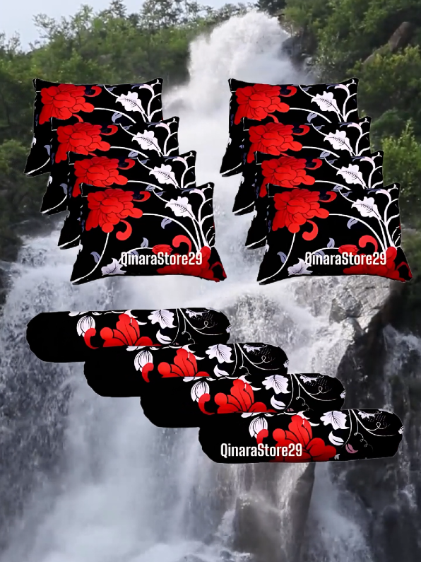 Paket 1 lusin 8 sarung bantal dan 4 sarung guling motif bunga kekinian nyaman diapaki tidur #sarungbantal  #sarungguling  #sarungpaket 