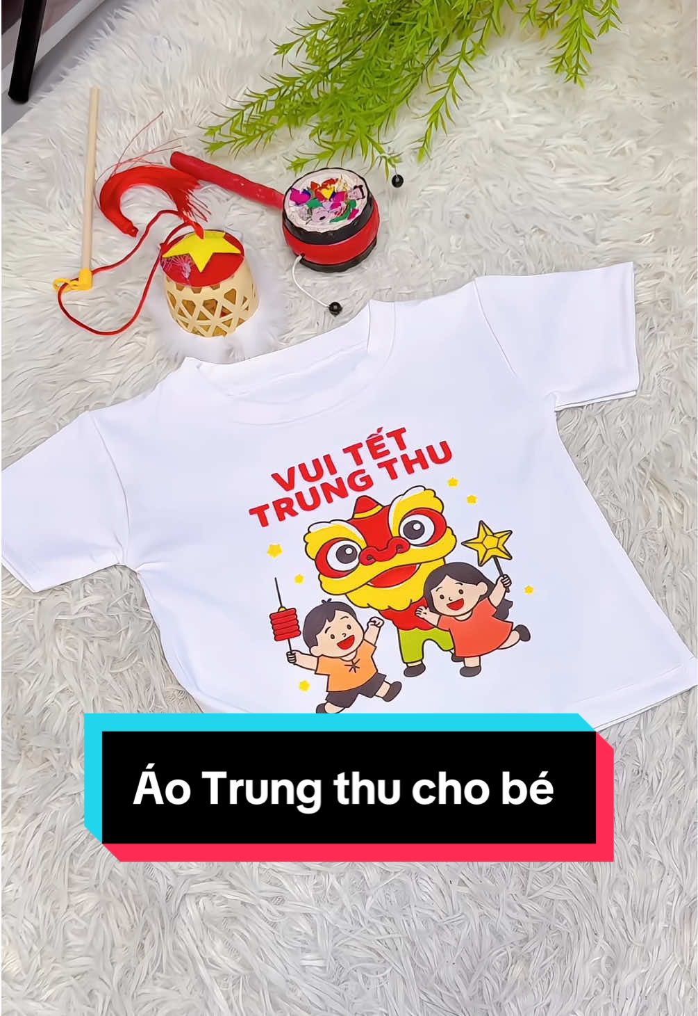 Áo thun Trung thu cho bé, tặng 1 trống và 1 đèn lồng #xuhuong #mevabe #aothunchobe #aothuntrungthu #aotrungthuchobe 