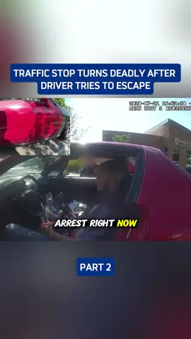 Traffic stop turns deadly after driver tries to escape #cops #police #bodycam #2 