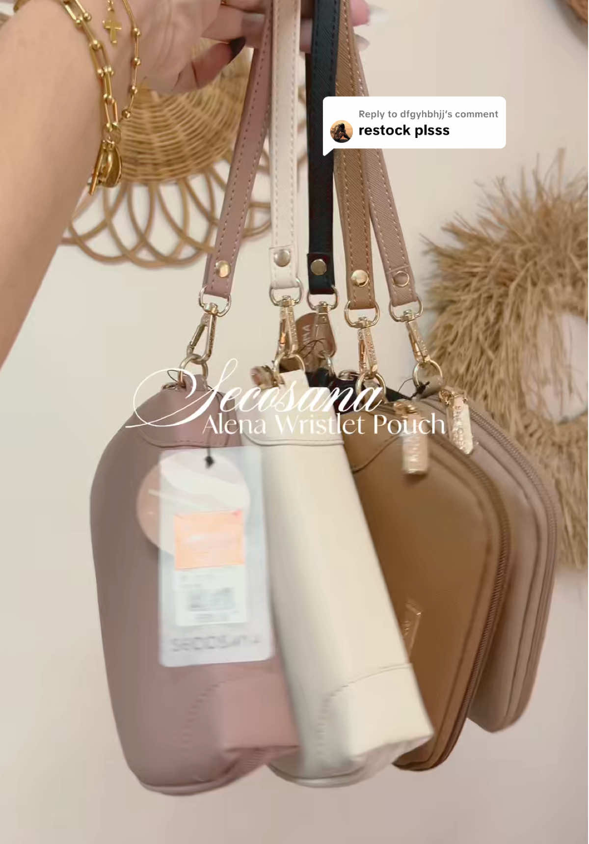 Replying to @dfgyhbhjj FINALLYYYY RESTOCK ALERT!!!! #secosana #secosanaalenawristlepouch #secosanapouch 