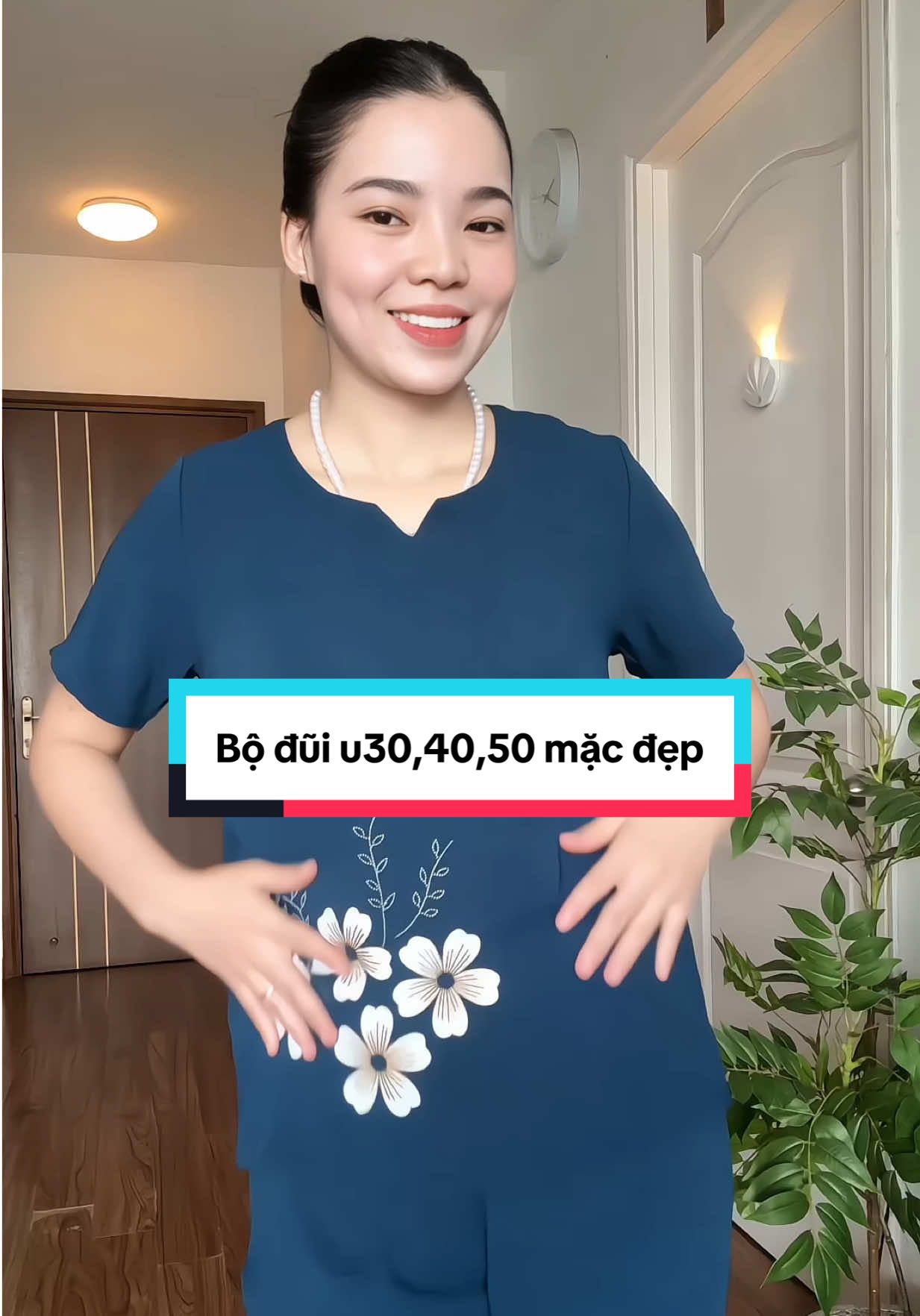 Bộ đũi lửng mặc mát, nhiều màu. U40,50 mặc đẹp ạ🥰#emnhungne #dobotrungnien #dotrungnien 