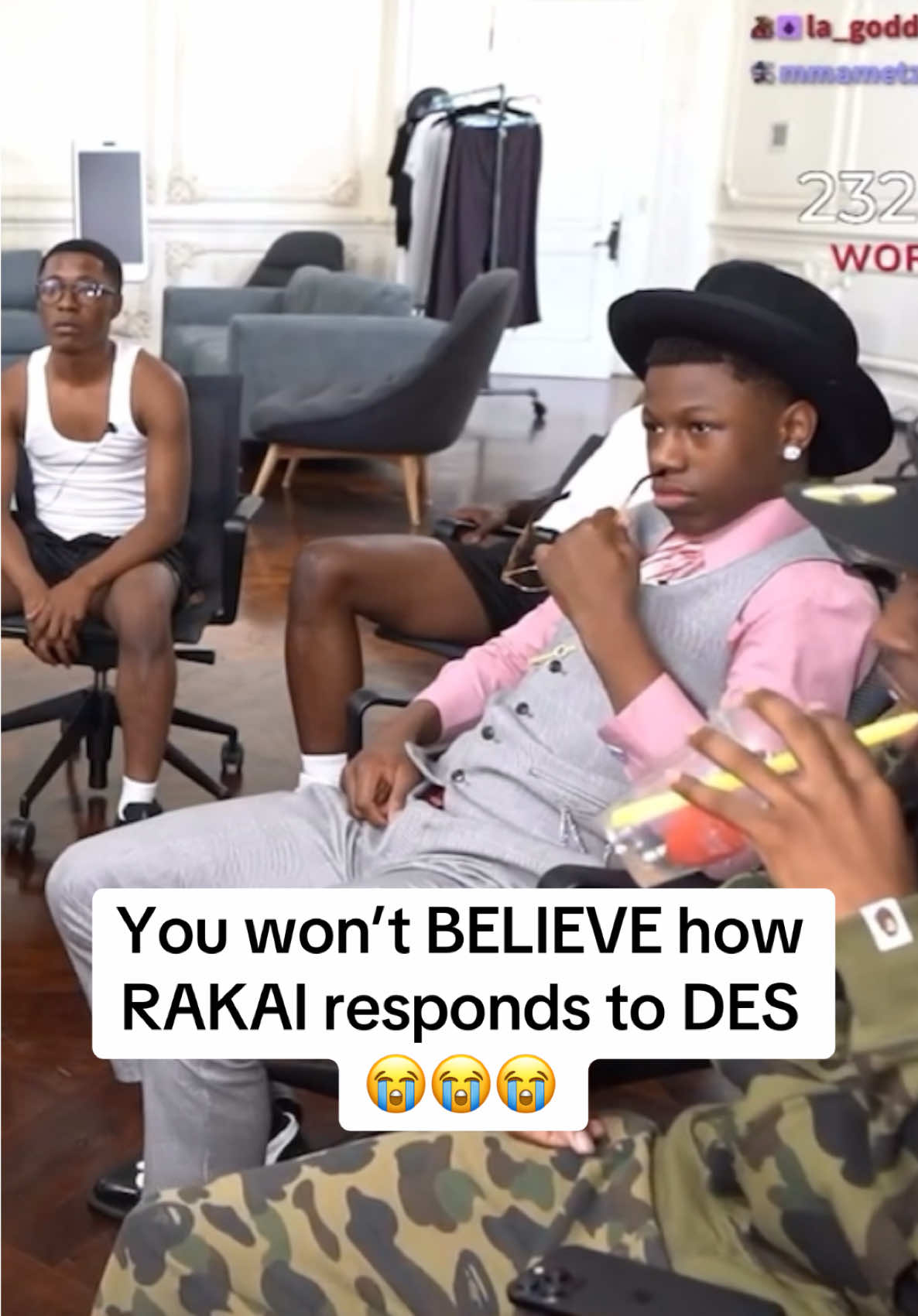 Rakai and Des at Kai Cenat’s Mafiathon 3