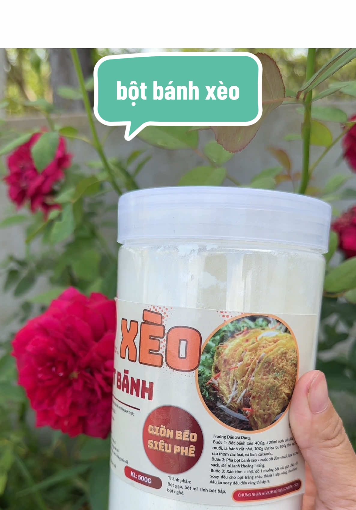 bột bánh xèo pha sẵn bu phương 500gr. bà nào k khéo như tôi cứ đung bột này#thunhaque #botbanhxeo #taydanang 