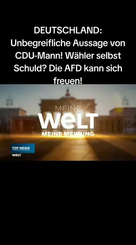 In „Meine WELT, meine Meinung“ analysiert Sebastian Vorbach eine provokante Aussage von Ex-Ministerpräsident Roland Koch. Der frühere CDU-Politiker macht im Interview mit dem Redaktionsnetzwerk Deutschland den Wählern der AfD eine klare Ansage: Wer rechts wählt, bekomme am Ende eine linke Koalition – selbst schuld. Zugleich zeigt Koch Gesprächsbereitschaft mit der Linken. Vorbach ordnet ein, warum diese Botschaft für die politische Mitte Sprengstoff birgt – und welche Rolle die Erinnerung an die DDR spielt. #cdu #afd #politik #NACHRICHTEN #fyp 