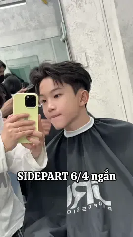 Thử thay đổi sidepart truyền thống thành from này thử xem  #xh #sidepart #tanphu #greyhaircut 