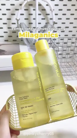 Combo toner & nước tẩy trang Milaganics 😍 #toner #nuoctaytrang #milaganics #skincare #xuhuong 