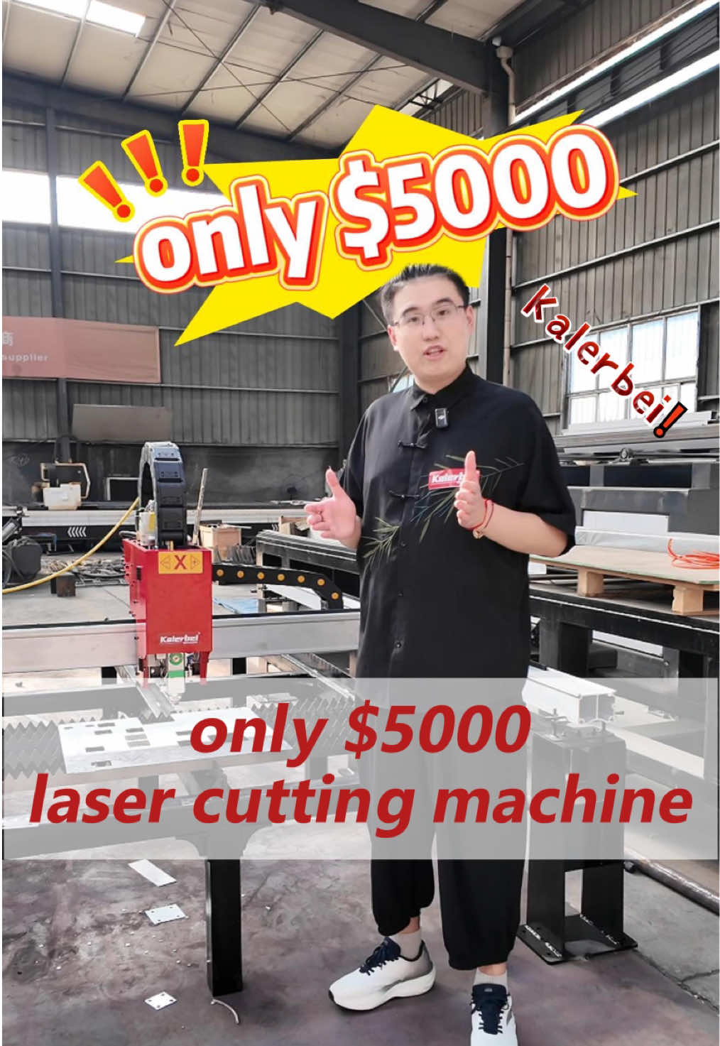 Economical laser cutting machine only $5000#lasercutting #lasercuttingmachine #laserplatecuttingmachine #lasercutter #kalerbeilaser 