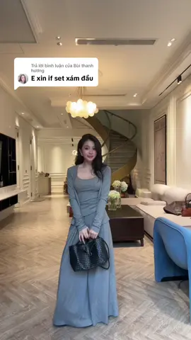 Trả lời @Bùi thanh hương set xám đây nha bà ơi #review #x #xhtiktok 