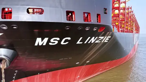 The vessel MSC LINZIE (IMO 9987354, MMSI 636024886) is a Container Ship built in 2025 and currently sailing under the flag of Liberia. Year of Build	2025 Length Overall (m)	366.00 Beam (m)	51.00 Gross Tonnage	154165 #marine #tiktok 