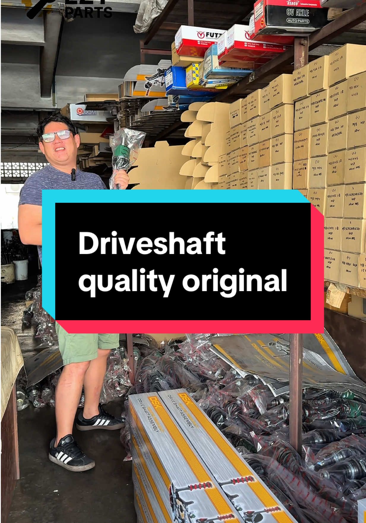 Dalam video ni, kita cerita tentang driveshaft yang berat macam original. Berat ni penting untuk keselamatan, lebih tahan lasak, dan tak mudah patah bila kena lubang. Nak driveshaft yang mantap? PM saja EasyParts! #Driveshaft #KeselamatanKereta #EasyPartsMalaysia #3CCantik #DriveSafe 