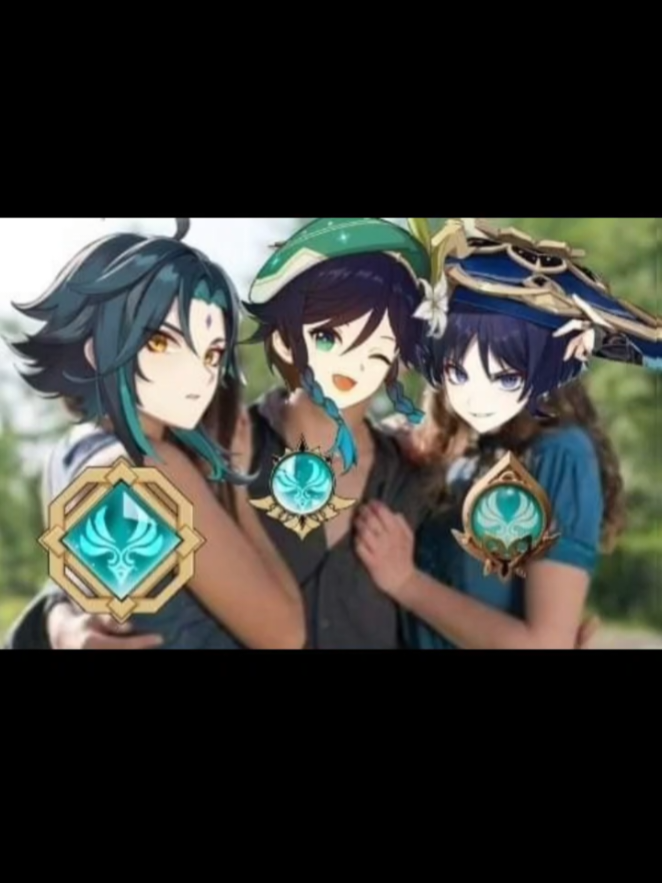 créditos para el creador del meme venti sé quedó con xiao y scaramouche #GenshinImpact #venti #zhongli #humor  #genshin 