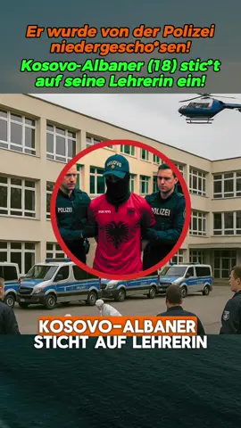 Kosovo-Albaner (18) stic*t auf Lehrerin ein 😳 In Essen kam es heute zu einem 