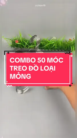 Chỉ 119 cành nguyên combo 50 móc nhôm loại 1 #mocquanao #mocnhomtreoquanao #xuhuong #giadungtienich