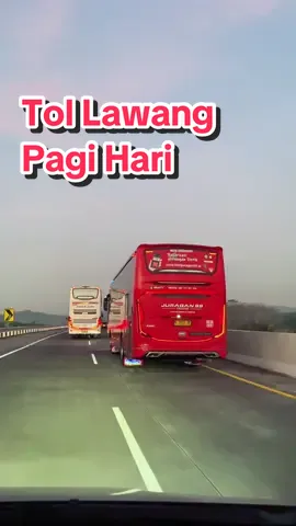 Lewat Tol Lawang di pagi hari pasti bareng bis dari Jakarta yang baru masuk Malang 🤩 #Malang #Arjosari #videobus #Juragan99 #Jetbus5 