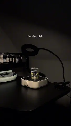 the lab at night 🌙  #aestheticvibes #afterhours #perfumer 