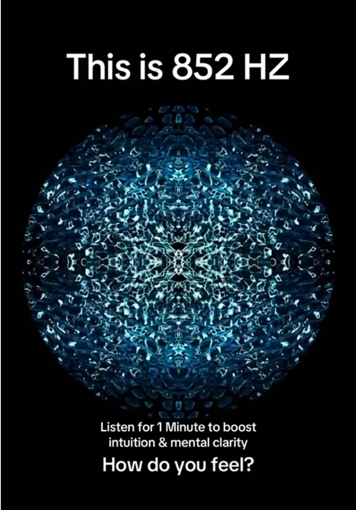852 hz frequency - pure tones remove all thoughts instantly How do you feel? #soundhealing #fy #fyp #frequency #852hz