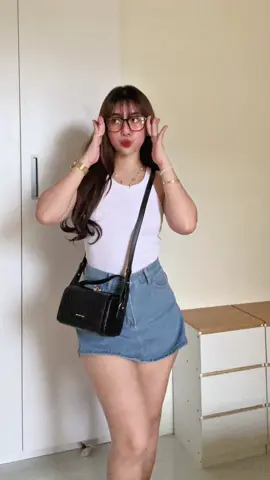 must have denim skort!!-available sizes XS to 3XL   #denimskort #skort #basicoutfit #skortoutfit #outfitideas 