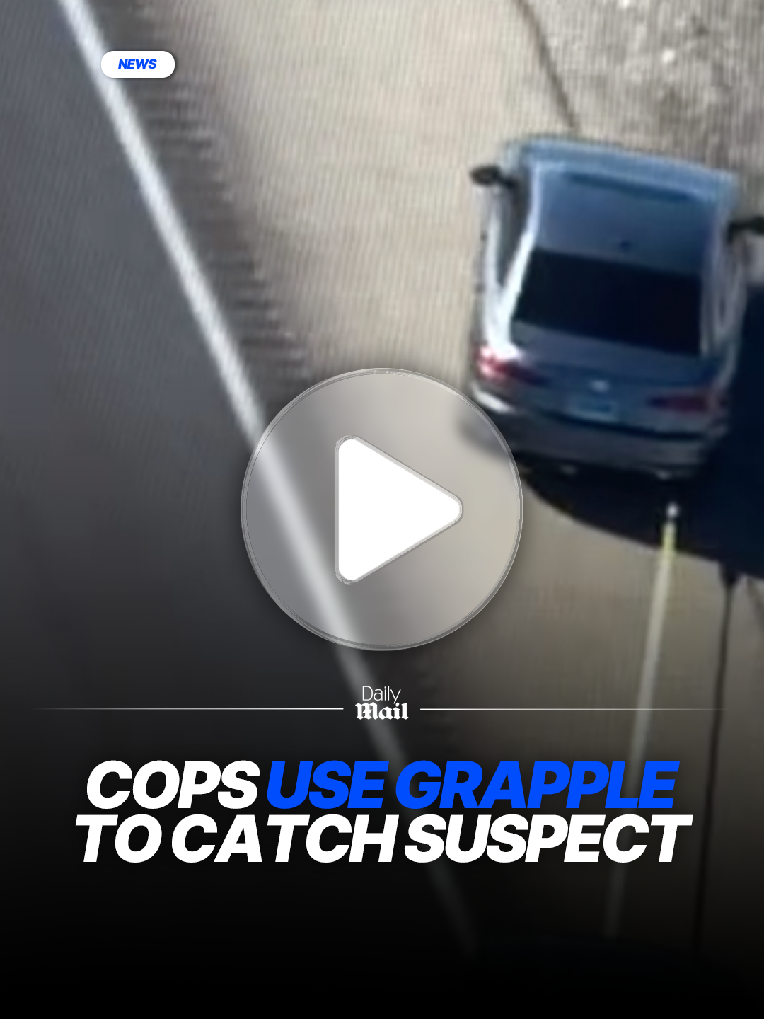 The Las Vegas Metropolitan Police shared footage of a recent car chase that was cut short due to the department's new 'grappler' technology. 'He's not going anywhere... Just put pressure on him,' one officer said over the police radio. #news #america #cops #Tech