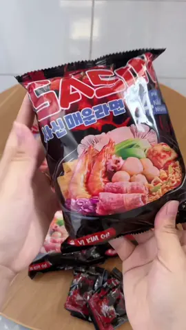 Combo 5 gói mì cay sasin chỉ 99k miễn ship #micay #micaysasin #micayquoctruong #anvat #me2benamiu 