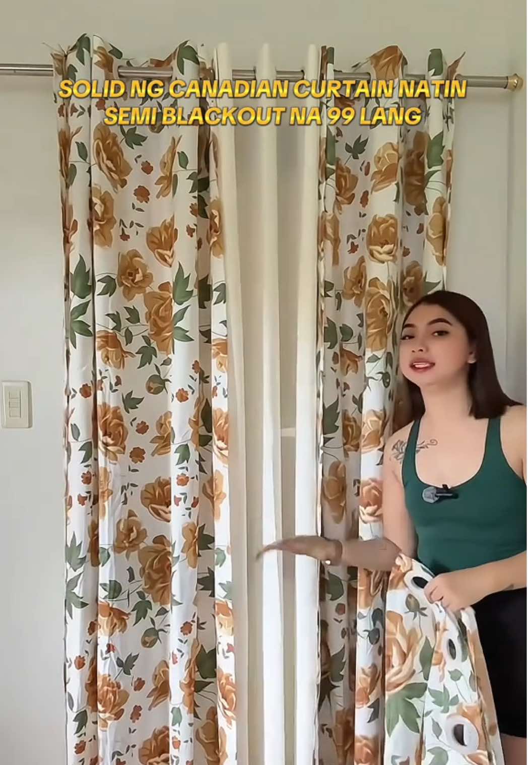 99-119pesos canadian curtain semi blackout na ✨ #curtain #canadian #ringcurtain #windowcurtain #semiblackoutcurtain 
