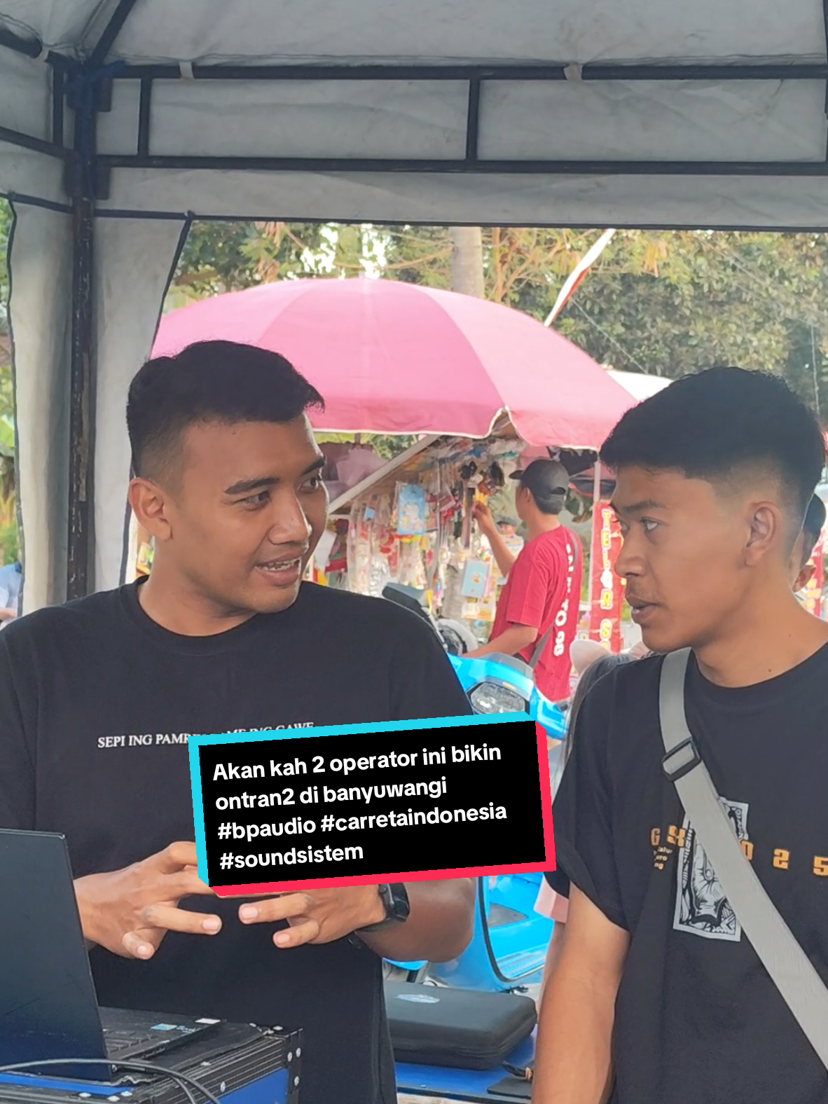 Akan kah 2 operator ini akan bikin ontran2 di banyuwangi #bpaudio #carretaindonesia #soundsistem @singgih_mr.kids96 @fikri.bagus.h 