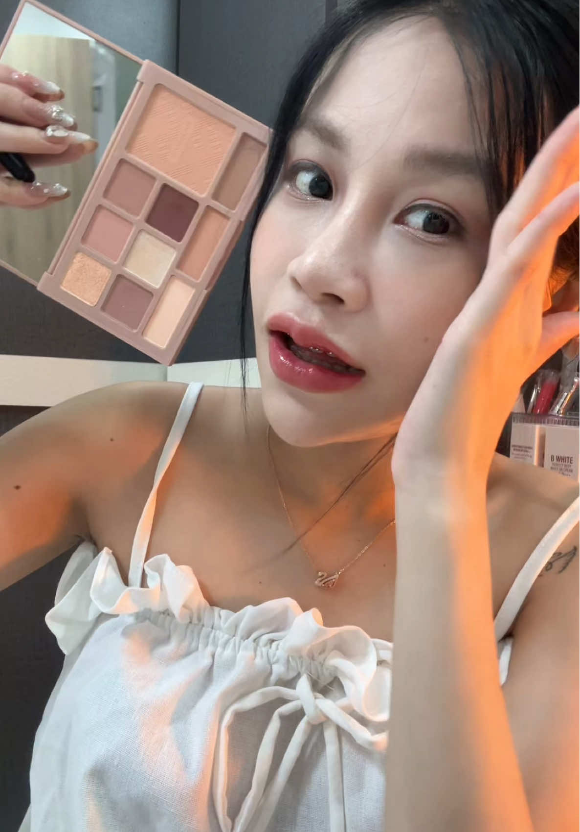 อายแชโดว์สีละมุนติดทนเนียนกริบชอบมาก🍒🛍️#ไอซ์ดาร์ก🖤⚙️ ##อายแชโดว์