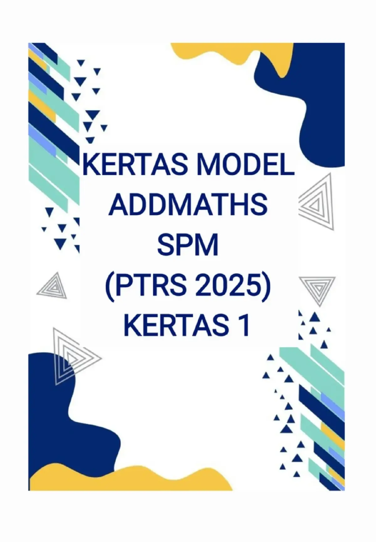 Jom ulangkaji untuk Exam Trial Negeri SPM 2025 batch'08. Soalan & Jawapan dari kertas model Matematik Tambahan SPM PTRS. All the best untuk semua calon SPM 2025! #addmaths #trialspm #spm2025 #ulangkaji #batch08 