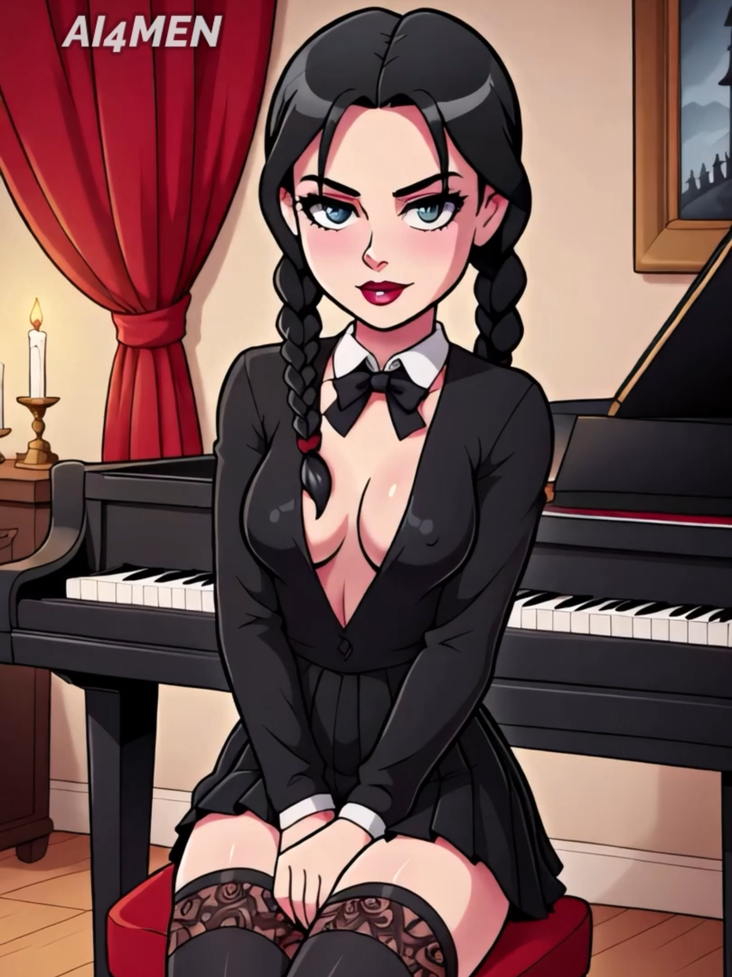 If These Woes Could Talk (Wednesday 14) #Wednesday #WednesdayAddams #Woe #SpookyVibes #TimBurton #AddamsFamily #GothGirl #ai #wan #stablediffusion