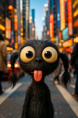 in the big sity🏙️ #viraltrend #aicreation #mambajoy #eyes #foryoupage 