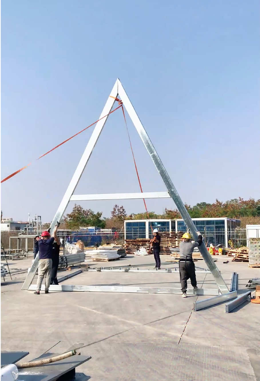 ⚡️ From flat-pack to fantastic A-Frame in seconds! Perfect for mountain resorts. DM for custom projects.  #AFrame #TinyHouse #PrebuiltHome #OffGrid #CustomHome