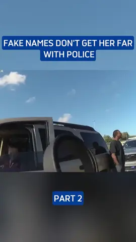 Fake name don’t get her far with police #police #policeman #bodycam 