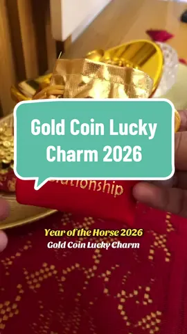 Ziyang Lucky Charm 2026 Year of the Horse Golden Coin. #coinluckycharm #luckycharmcoin #horsecoinluckycharm #luckycharmgoldcoin #luckycharm 
