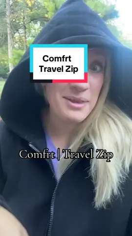 I’m ready for sweater weather with Comfrt weighted zip hoodie! #comfrt #sweaterweather #falltrends 