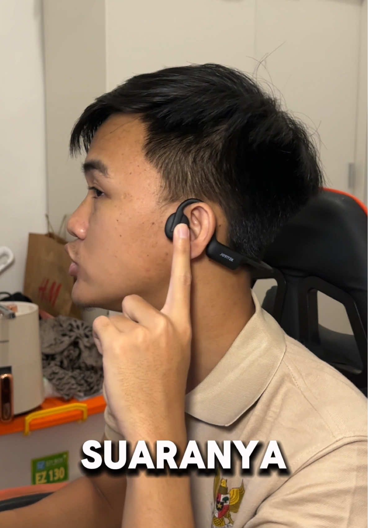 Jovitech BC61 headset bone conduction headset olahraga para artis #jovitech #headsetjovitech #headset #headsetboneconduction #headsetolahraga 