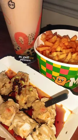 Milktea>>>soimai>>>fries 😝 #fyp #foryou #foodtrip #food  #perfectcombination 