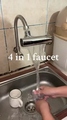 Mas sisipagin ka talagang maghugas dito.  #4in1faucet #faucet #4modesuniversalfaucet #faucetforsinkkitchen #gripo