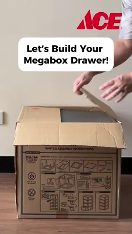 Who said organizing had to be hard? 😉 The Megabox Drawer is quick to build, sturdy, and your new bestie for a clutter-free home. Available now at Ace  🛒 #ACEHardwarePH #ACEHelpful