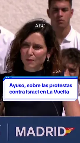 Ayuso, sobre las protestas contra Israel en La Vuelta: «Ya ocurrió en las Olimpiadas de Múnich» #Ayuso #LaVuelta #Israel #Palestina #Ciclismo 