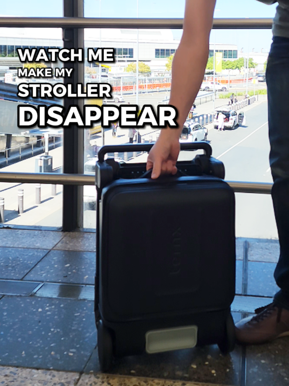 I made my stroller disappear 🤩 #babystroller #familyvacation #familytravel #suitcasetravels #babygear 