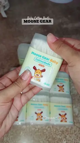 Moose Gear Baby Cotton Buds Scooper Round 400 Tips (200pcs) Tiny Gentle Care Swabs for Newborn #moosegear #cottonbuds #cottonswab #babyessential 